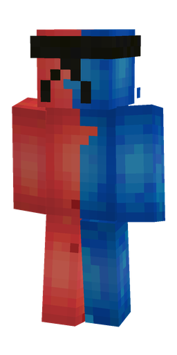 Blue skin: body, back render