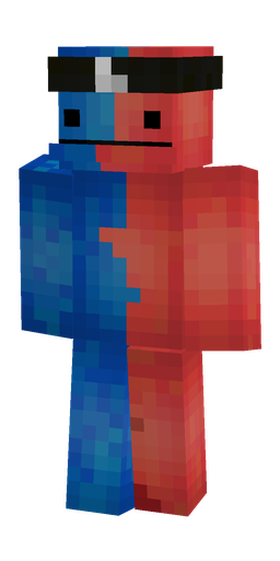 Blue skin: body, front render