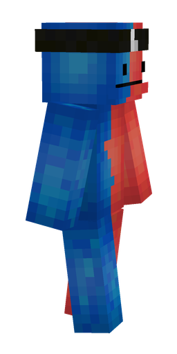 Blue skin: body, right side render