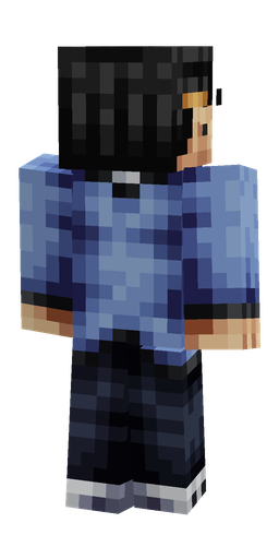 Black skin: body, back render