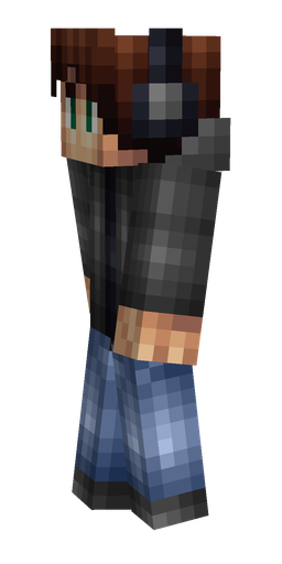 Black skin: body, left side render