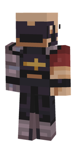Black skin: body, back render
