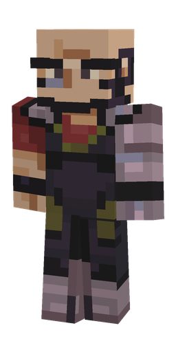 Black skin: body, front render