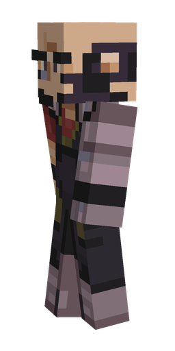 Black skin: body, left side render