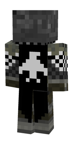 Black skin: body, back render