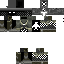 Black skin: raw texture render