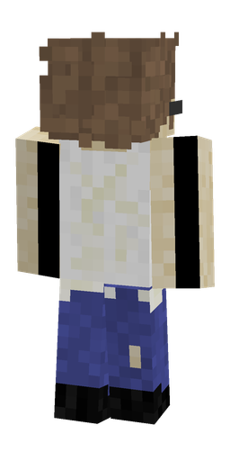 Blue skin: body, back render