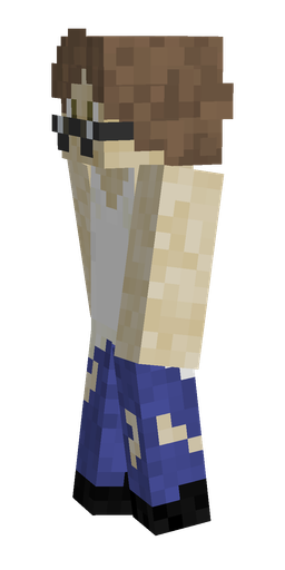 Blue skin: body, left side render