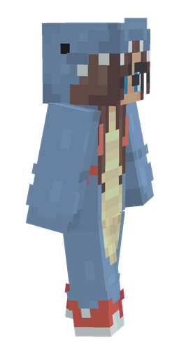 Blue skin: body, right side render