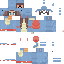 Blue skin: raw texture render
