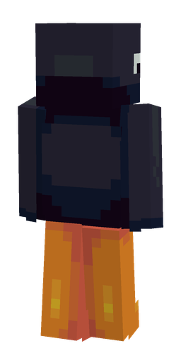 Black skin: body, back render