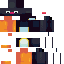 Black skin: raw texture render