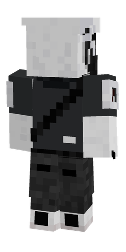 Black skin: body, back render