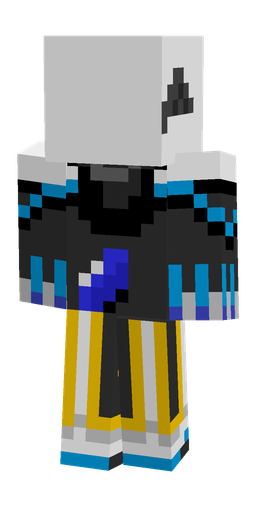 Black skin: body, back render
