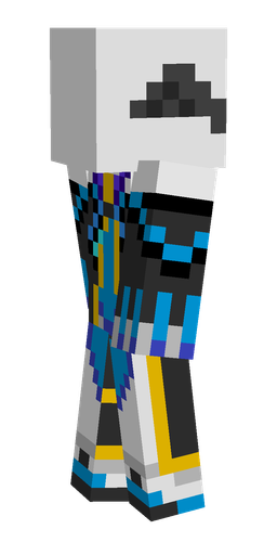 Black skin: body, left side render