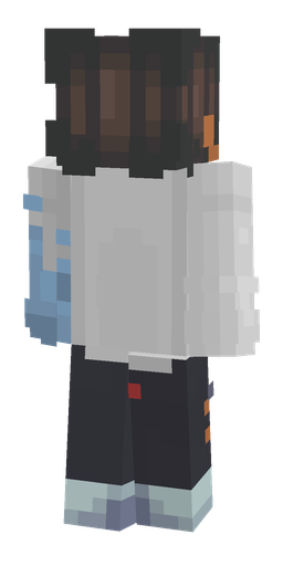 Black skin: body, back render