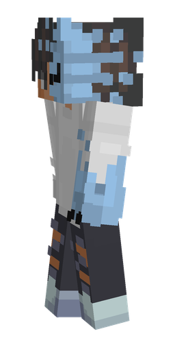 Black skin: body, left side render