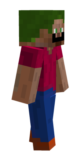 Blue skin: body, right side render