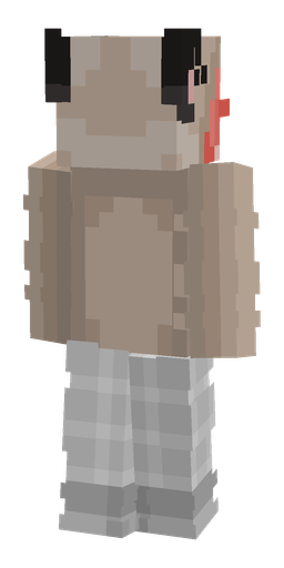Gray skin: body, back render