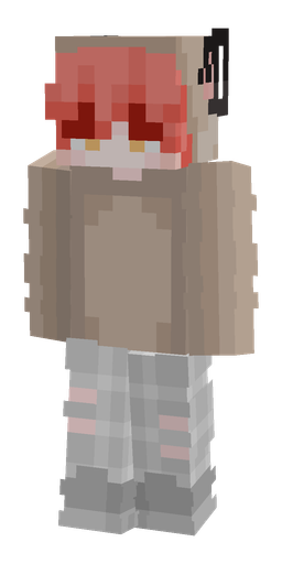 Gray skin: body, front render