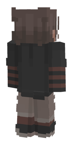 Black skin: body, back render