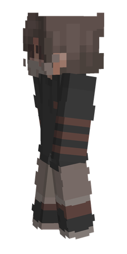 Black skin: body, left side render