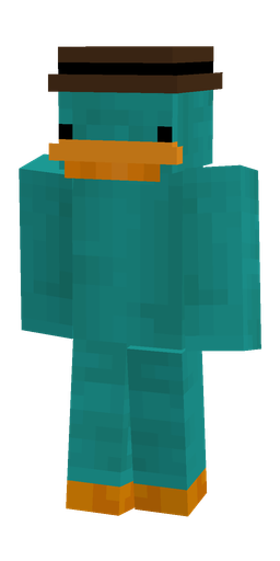 Blue skin: body, front render