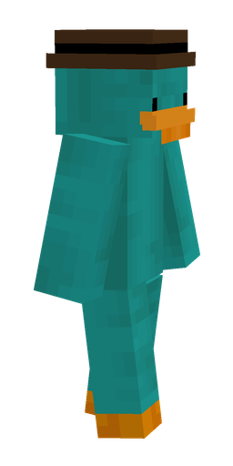 Blue skin: body, right side render