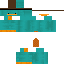 Blue skin: raw texture render