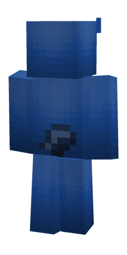 Blue skin: body, back render