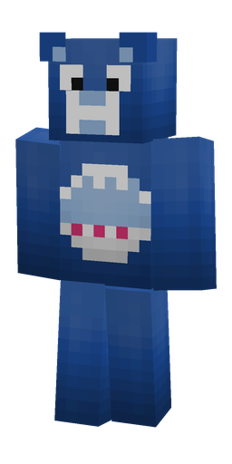 Blue skin: body, front render