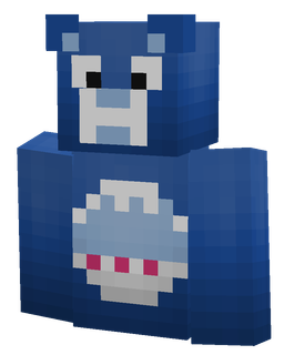 Blue skin: bust render