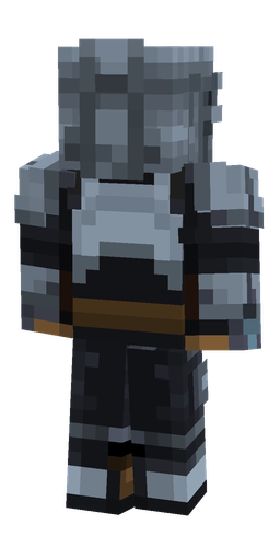 Black skin: body, back render
