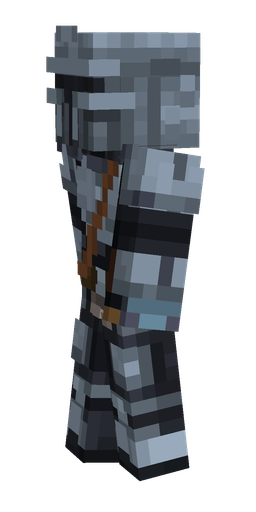 Black skin: body, left side render