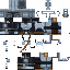 Black skin: raw texture render