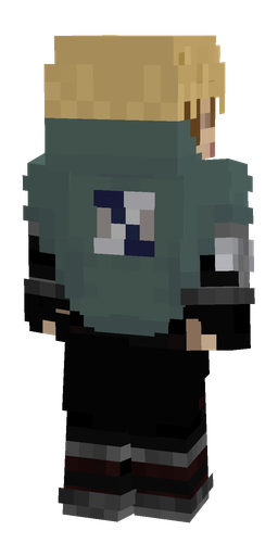 Black skin: body, back render