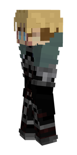 Black skin: body, left side render