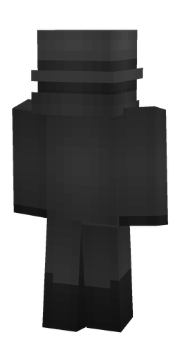 Black skin: body, back render