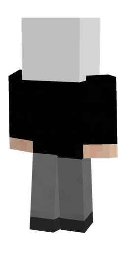 Black skin: body, back render