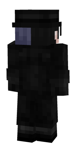Black skin: body, back render