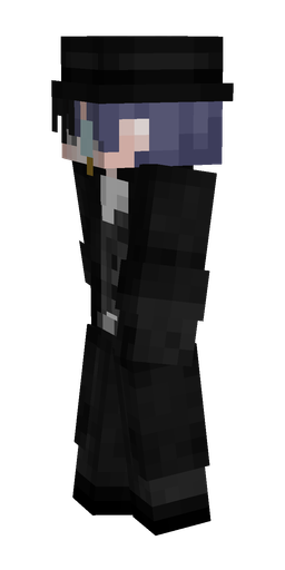 Black skin: body, left side render