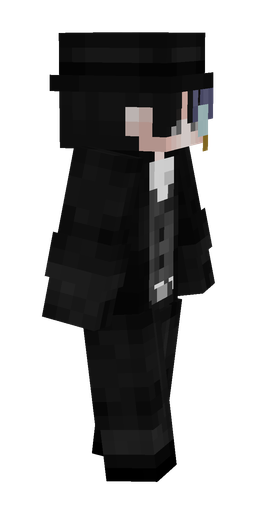 Black skin: body, right side render