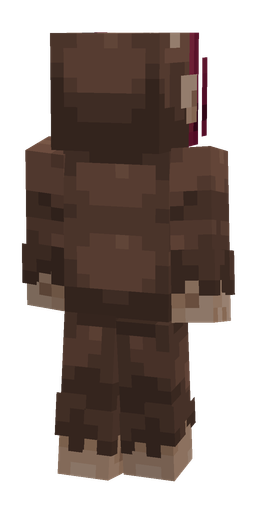 Brown skin: body, back render