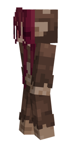 Brown skin: body, left side render