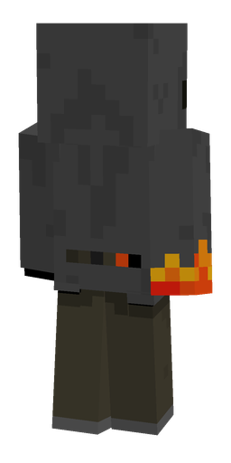 Black skin: body, back render