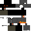 Black skin: raw texture render