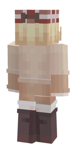 Orange skin: body, back render