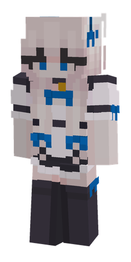Black skin: body, front render