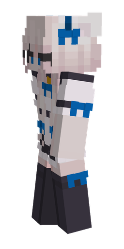 Black skin: body, left side render