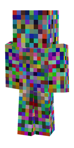 Blue skin: body, back render